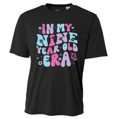 In My Nine Year Old Era Girl Boy 9th Birthday 9 Year Old Cooling Performance Crew T-Shirt