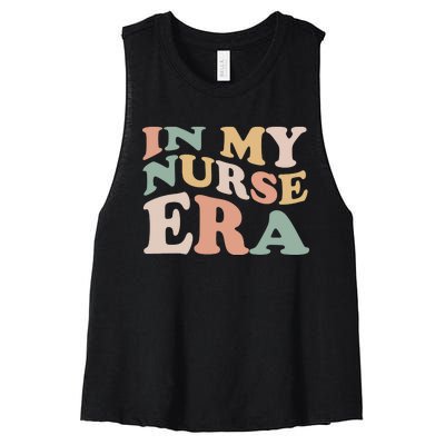 In My Nurse Era Gift For Nurse Women's Racerback Cropped Tank