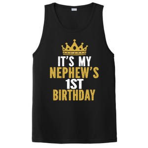 Its My Nephews 1st Birthday 1 Year Old Family Matching Gift PosiCharge Competitor Tank