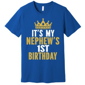 Its My Nephews 1st Birthday 1 Year Old Family Matching Gift Premium T-Shirt