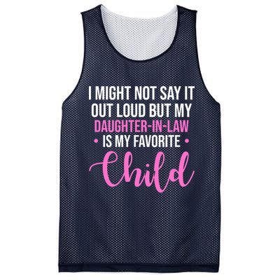 I Might Not Say It Out Loud But My Daughter In Law Is My Favorite Mesh Reversible Basketball Jersey Tank