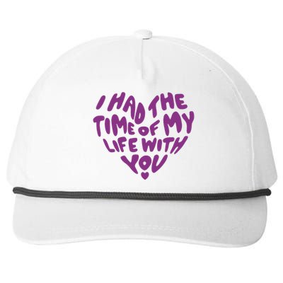 In My Now Speak Era I Have The Time Of My Life With You Snapback Five-Panel Rope Hat