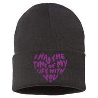 In My Now Speak Era I Have The Time Of My Life With You Sustainable Knit Beanie