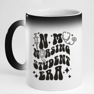 In My Nursing Student Era Nurse Student 11oz Black Color Changing Mug