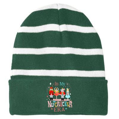 In My Nutcracker Era Christmas Nutcracker Ballet  Striped Beanie with Solid Band