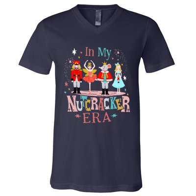 In My Nutcracker Era Christmas Nutcracker Ballet  V-Neck T-Shirt