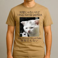 I May Not Be Perfect But At Least Im Not Fake Cat Meme T-Shirt