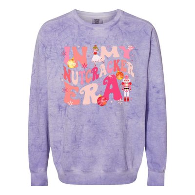 In My Nutcracker Era Xmas Christmas Holiday Retro  Colorblast Crewneck Sweatshirt