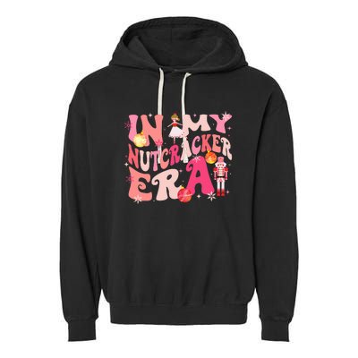 In My Nutcracker Era Xmas Christmas Holiday Retro  Garment-Dyed Fleece Hoodie