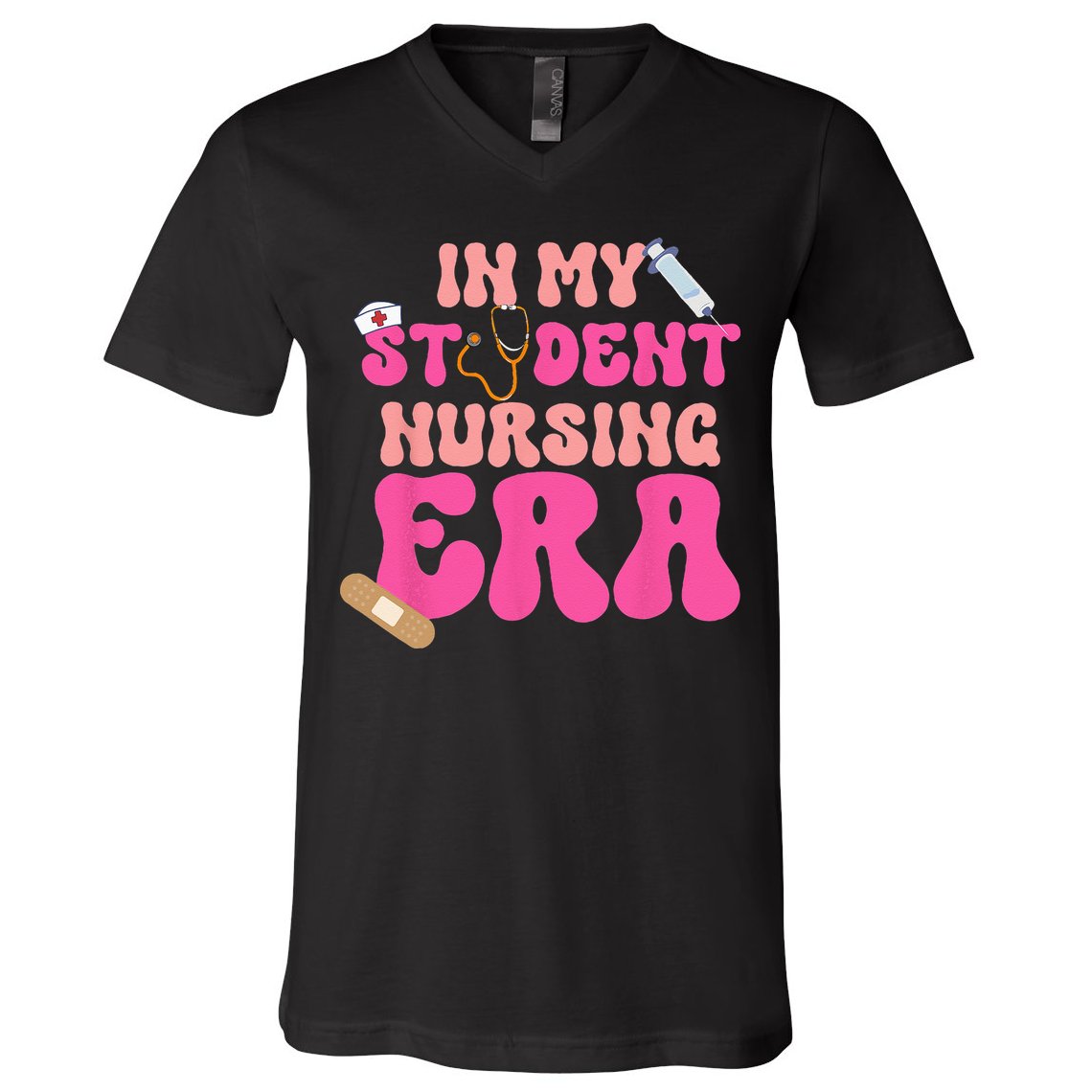 In My Nursing Student Era Product V-Neck T-Shirt