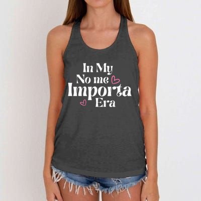 In My No Me Importa Era In My I DonT Care Era In Spanish Women's Knotted Racerback Tank