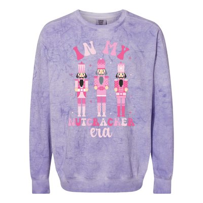 In My Nutcracker Era Groovy Xmasnutcracker Christmas Colorblast Crewneck Sweatshirt