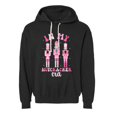 In My Nutcracker Era Groovy Xmasnutcracker Christmas Garment-Dyed Fleece Hoodie