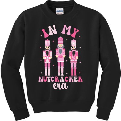 In My Nutcracker Era Groovy Xmasnutcracker Christmas Kids Sweatshirt