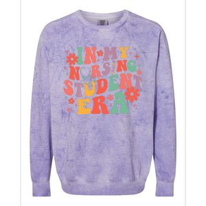 In My Nursing Student Era Future Nurse Nursing Colorblast Crewneck Sweatshirt