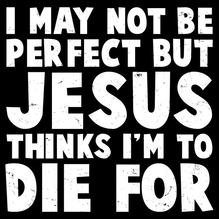 I May Not Be Perfect But Jesus Think Im To Die For 7-Panel Snapback Hat