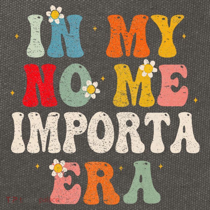In My No Me Importa Era In My I DonT Care Era In Spanish Cotton Canvas Backpack