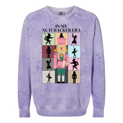 In My Nutcracker Era Nutcracker Ballet Christmas Colorblast Crewneck Sweatshirt