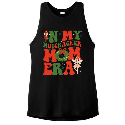 In My Nutcracker Mom Era Christmas Xmas Holiday Groovy Ladies PosiCharge Tri-Blend Wicking Tank