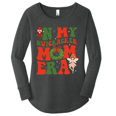 In My Nutcracker Mom Era Christmas Xmas Holiday Groovy Women's Perfect Tri Tunic Long Sleeve Shirt