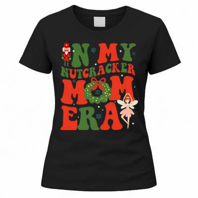 In My Nutcracker Mom Era Christmas Xmas Holiday Groovy Women's T-Shirt