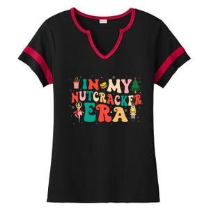 In My Nutcracker Era Christmas Nutcracker Ballet Festive  Ladies Halftime Notch Neck Tee