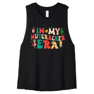 In My Nutcracker Era Christmas Nutcracker Ballet Festive  Women's Racerback Cropped Tank