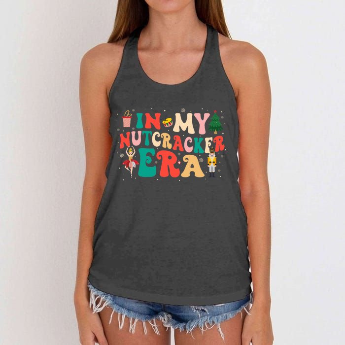 In My Nutcracker Era Christmas Nutcracker Ballet Festive  Women's Knotted Racerback Tank