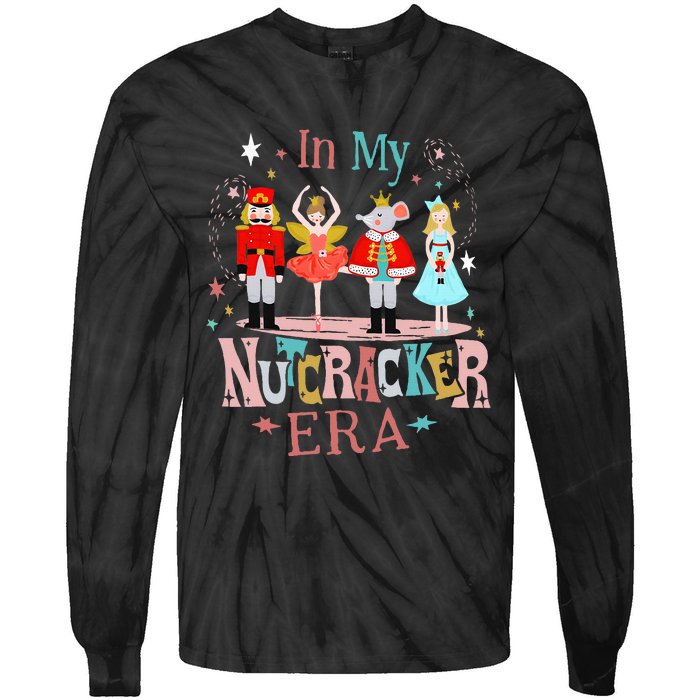 In My Nutcracker Era Christmas Nutcracker Ballet  Tie-Dye Long Sleeve Shirt