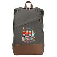 In My Nutcracker Era Christmas Nutcracker Ballet  Cotton Canvas Backpack