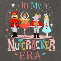 In My Nutcracker Era Christmas Nutcracker Ballet  Cotton Canvas Backpack