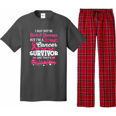 I May Not Be Rich And Famous Cute Breast Cancer Awareness Gift Pajama Set