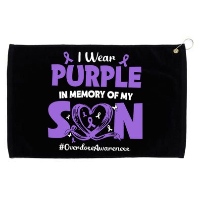 In Memory Of My Son Overdose Awareness Grommeted Golf Towel