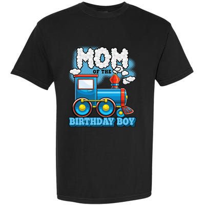 IM Mom Of The Birthday Boy Train Birthday Party Supply Garment-Dyed Heavyweight T-Shirt