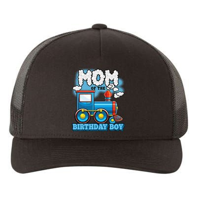 IM Mom Of The Birthday Boy Train Birthday Party Supply Yupoong Adult 5-Panel Trucker Hat