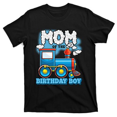 IM Mom Of The Birthday Boy Train Birthday Party Supply T-Shirt