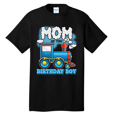 IM Mom Of The Birthday Boy Train Birthday Party Supply Tall T-Shirt