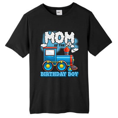 IM Mom Of The Birthday Boy Train Birthday Party Supply Tall Fusion ChromaSoft Performance T-Shirt