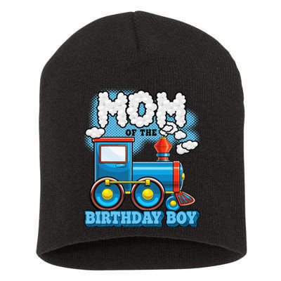 IM Mom Of The Birthday Boy Train Birthday Party Supply Short Acrylic Beanie