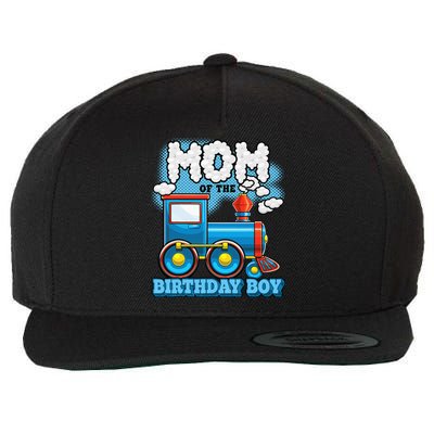 IM Mom Of The Birthday Boy Train Birthday Party Supply Wool Snapback Cap