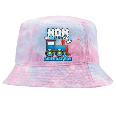 IM Mom Of The Birthday Boy Train Birthday Party Supply Tie-Dyed Bucket Hat