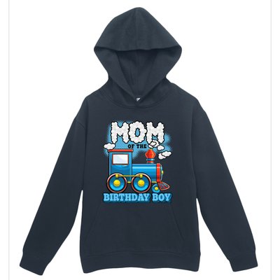 IM Mom Of The Birthday Boy Train Birthday Party Supply Urban Pullover Hoodie