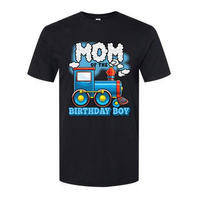 IM Mom Of The Birthday Boy Train Birthday Party Supply Softstyle CVC T-Shirt