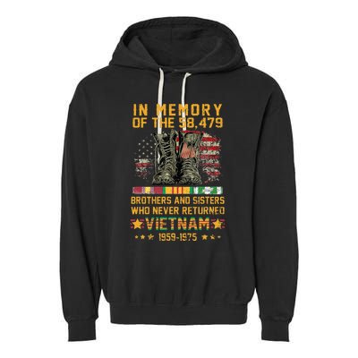 In Memory Of The 58479 Brothers And Sisters Vietnam Garment-Dyed Fleece Hoodie