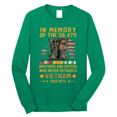 In Memory Of The 58479 Brothers And Sisters Vietnam Long Sleeve Shirt