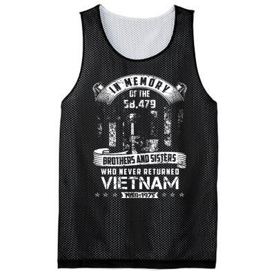 In Memory Of Vietnam Veteran Mesh Reversible Basketball Jersey Tank