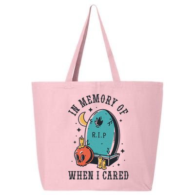 In Memory Of When I Cared Funny RIP 25L Jumbo Tote