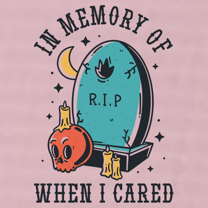 In Memory Of When I Cared Funny RIP 25L Jumbo Tote