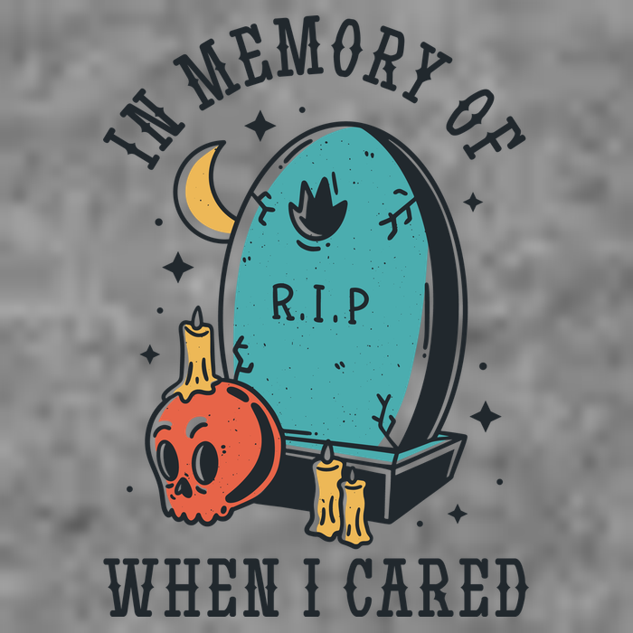 In Memory Of When I Cared Funny RIP Toddler Hoodie