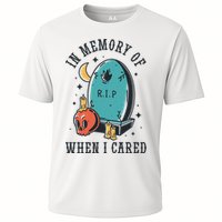 In Memory Of When I Cared Funny RIP Performance Shirt